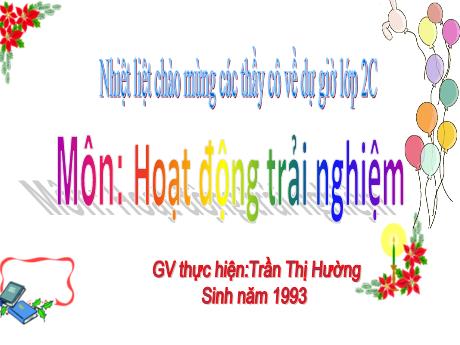 Bài giảng Hoạt động trải nghiệm 2 - Vui trung thu - Trần Thị Hường
