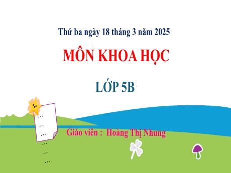 Bài giảng Khoa học 5 - Bài 24: Nam và nữ (Tiết 2) - Năm học 2024-2025 - Hoàng Thị Nhung