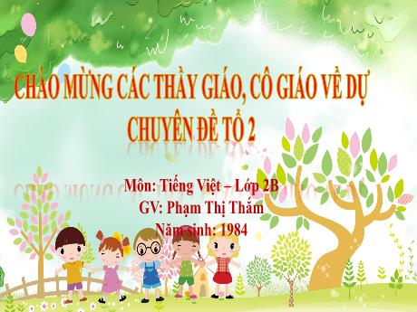 Bài giảng Tiếng Việt 2 (Kết nối tri thức) - Nói và nghe: Kể chuyện chúng mình là bạn - Phạm Thị Thắm