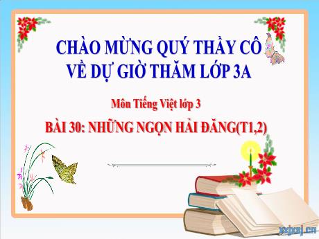 Bài giảng Tiếng Việt 3 - Bài 30: Những ngọn hải đăng (Tiết 1+2)