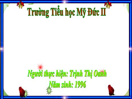 Bài giảng Tiếng Việt 3 - Đọc: Lời kêu gọi toàn dân tập thể dục (Tiết 1) - Trịnh Thị Oanh