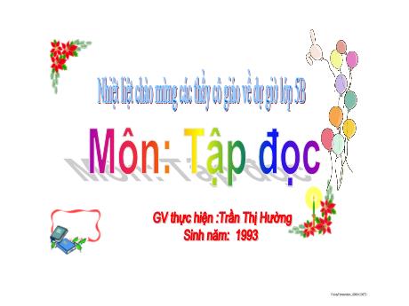 Bài giảng Tiếng Việt 5 (Tập đọc) - Út Vịnh - Trần Thị Hường
