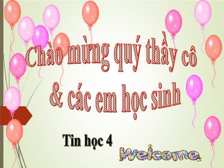 Bài giảng Tin học 4 - Bài 2: Gõ bàn phím đúng cách