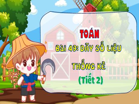 Bài giảng Toán 4 - Bài 49: Dãy số liệu thống kê (Tiết 2)