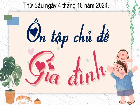 Bài giảng Tự nhiên và Xã hội 2(Kết nối tri thức) - Ôn tập chủ đề gia đình - Năm học 2024-2025